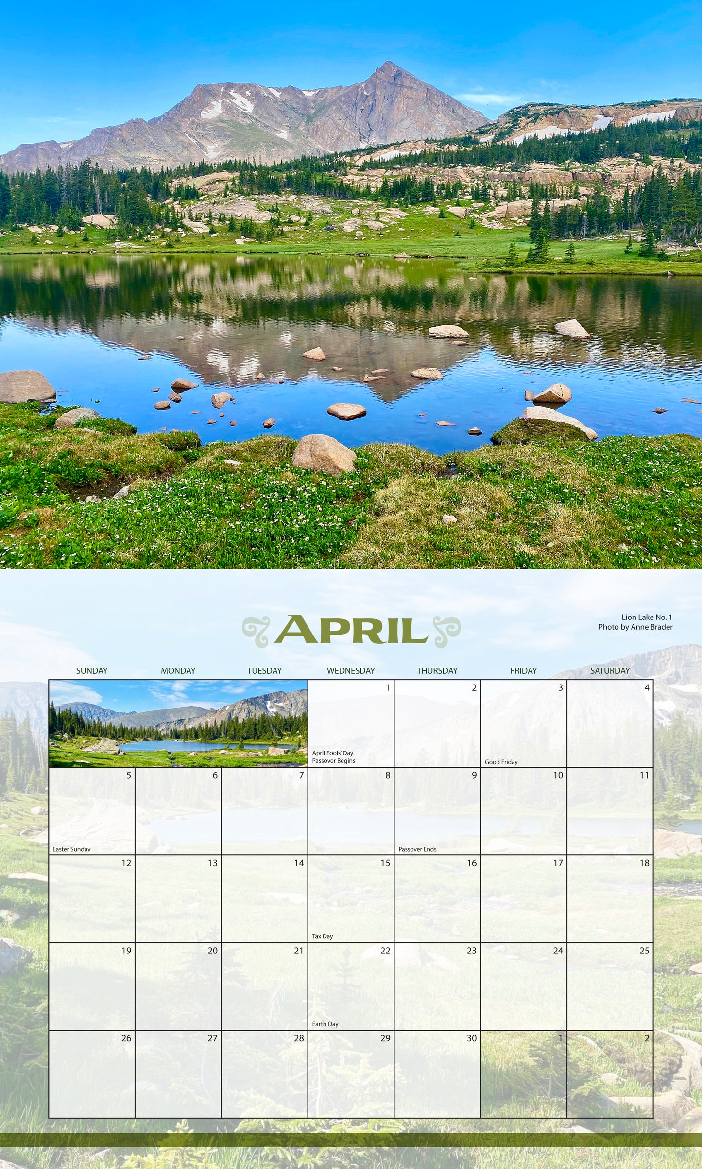 Calendar - RMNP 2026