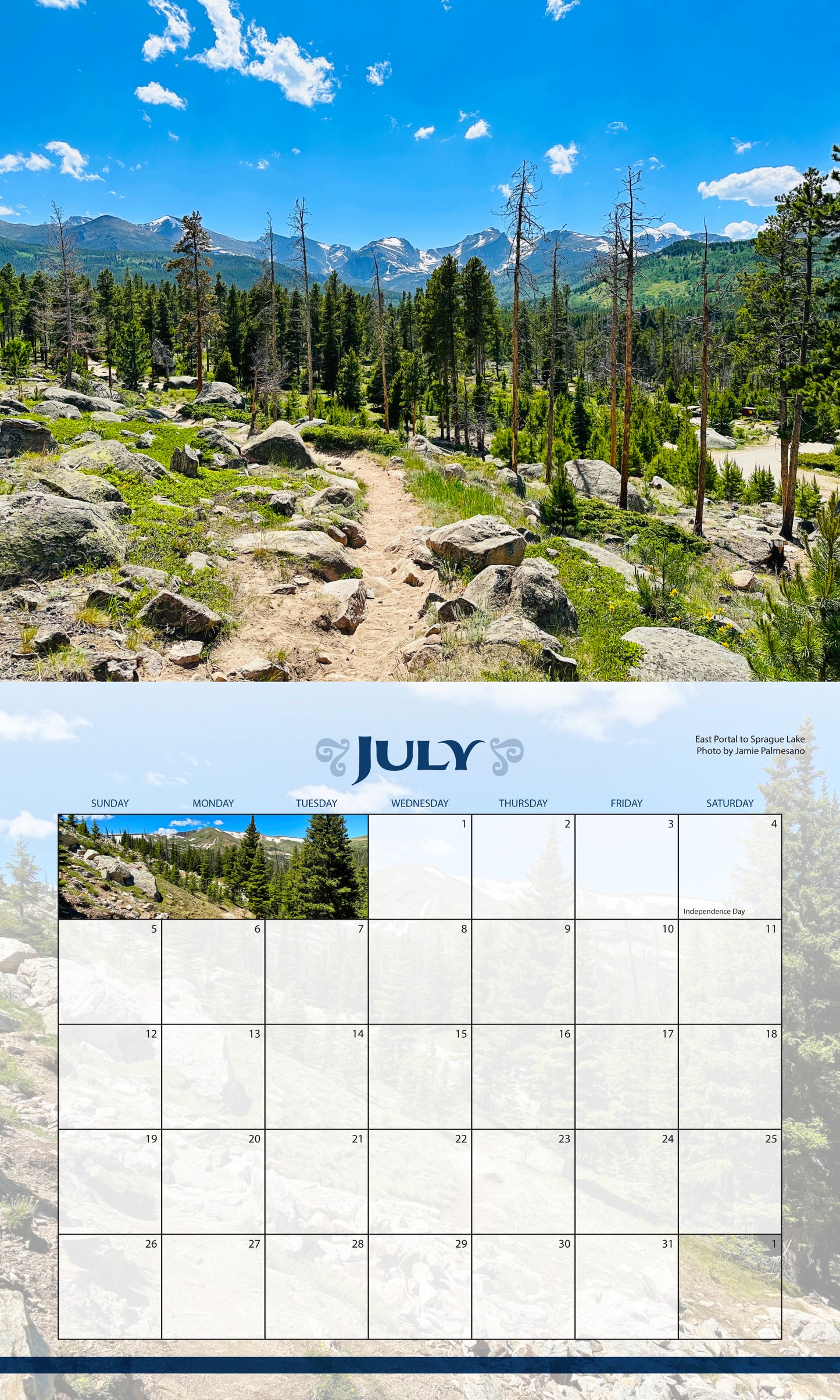 Calendar - RMNP 2026