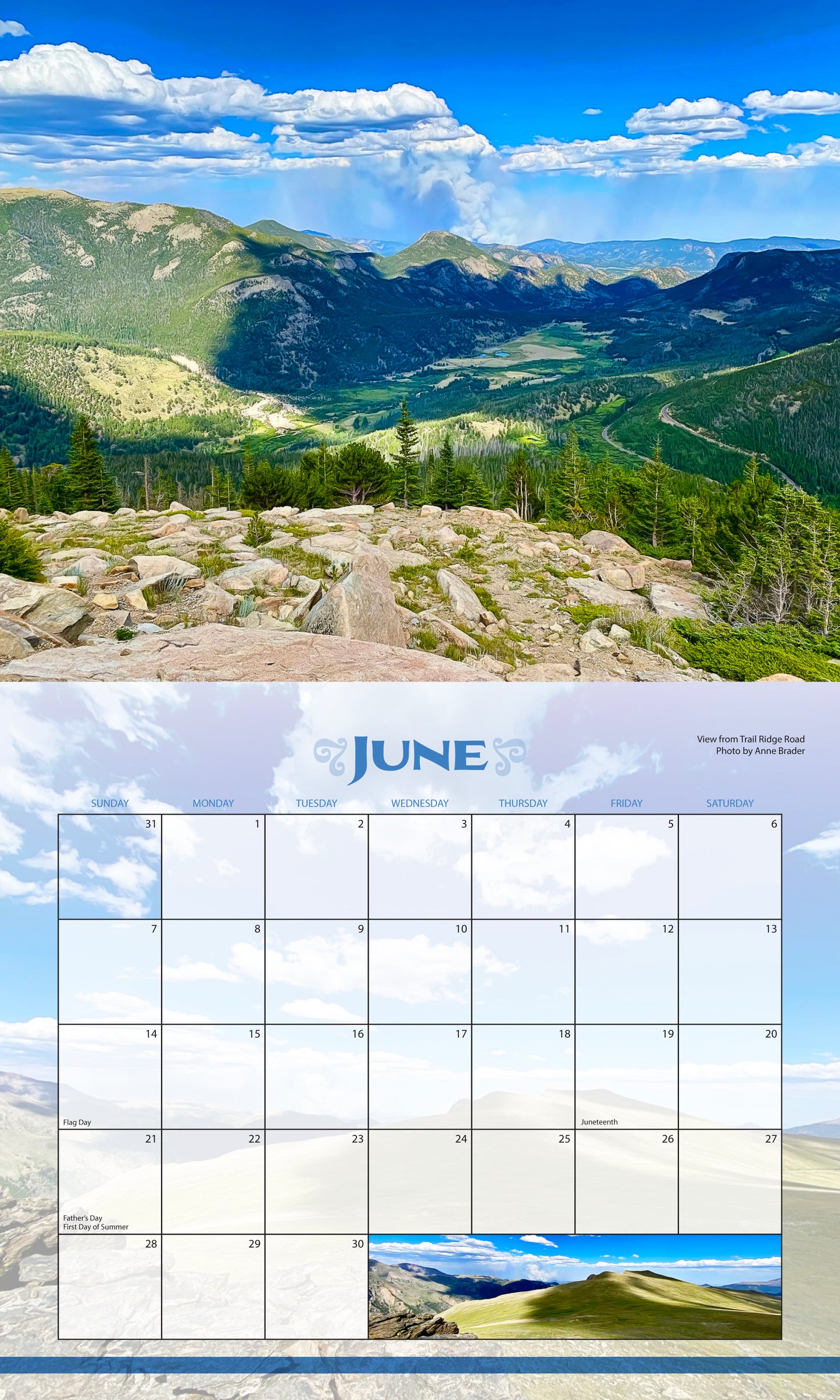 Calendar - RMNP 2026