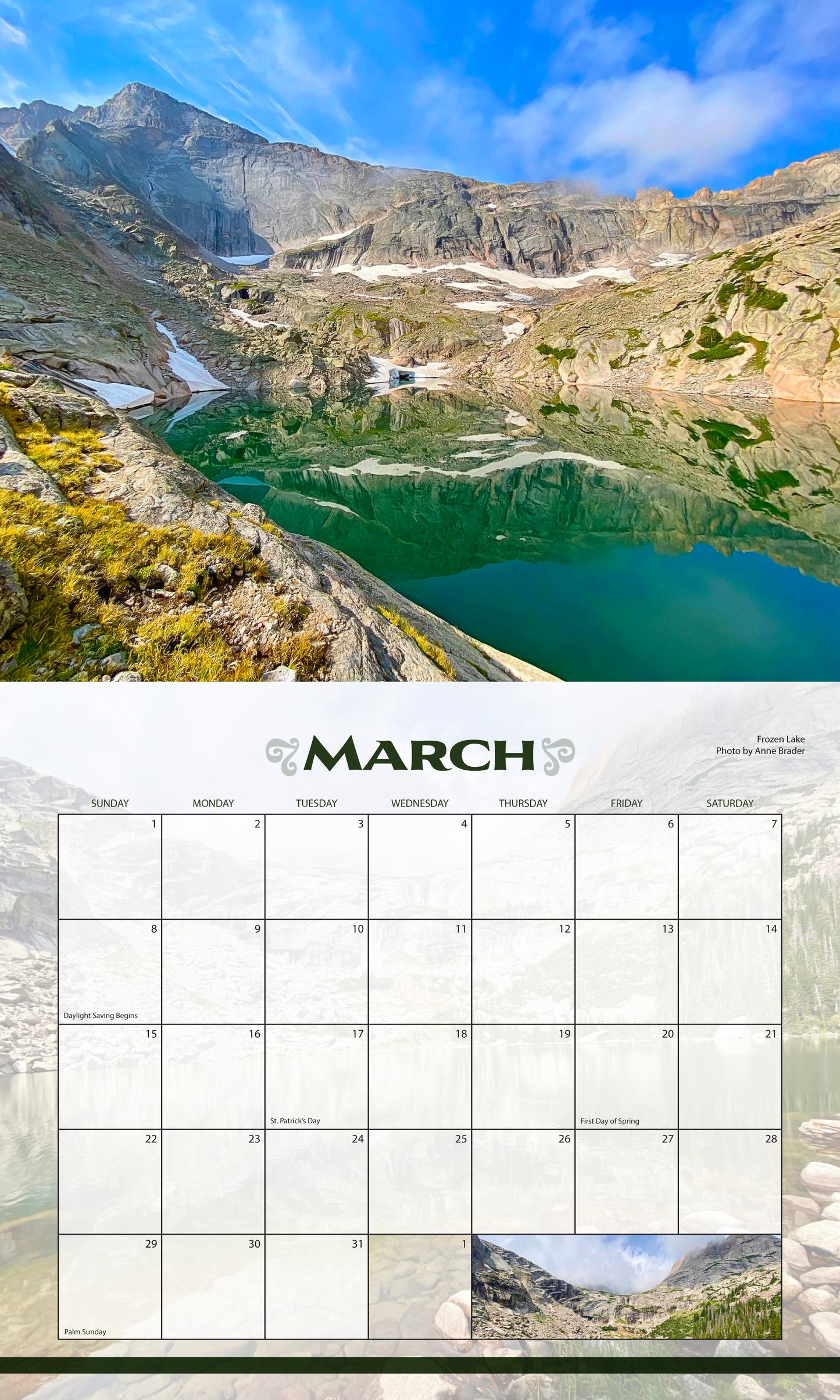 Calendar - RMNP 2026