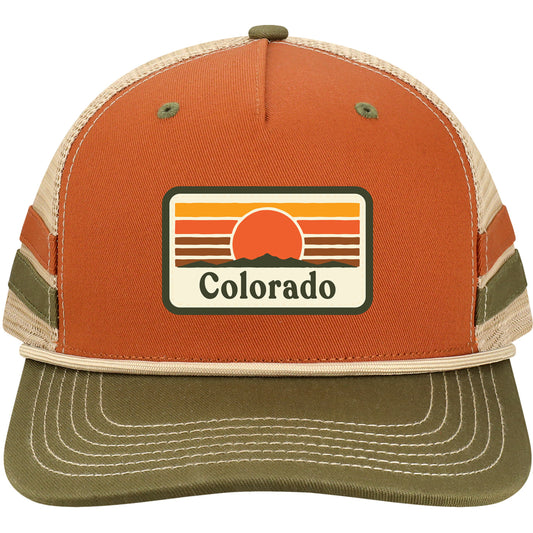 Retro Stripes Cap - Orange