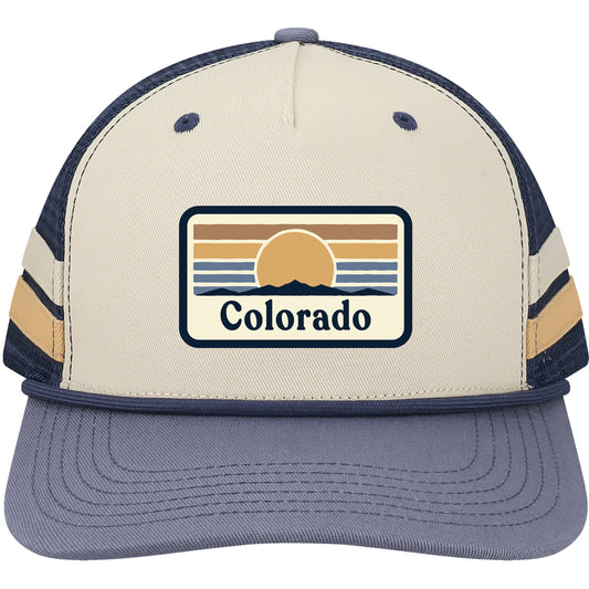 Retro Stripes Cap - Blue