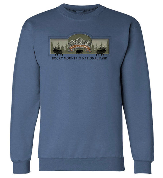 Crackle Mountain Crewneck