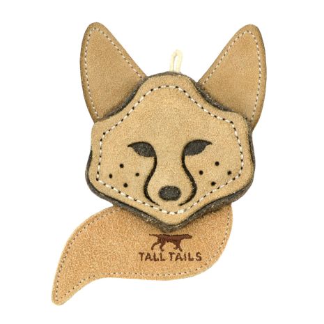 Leather Fox Dog Toy