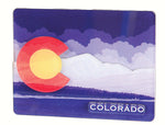 Magnet - Colorado Flag w/Mtns